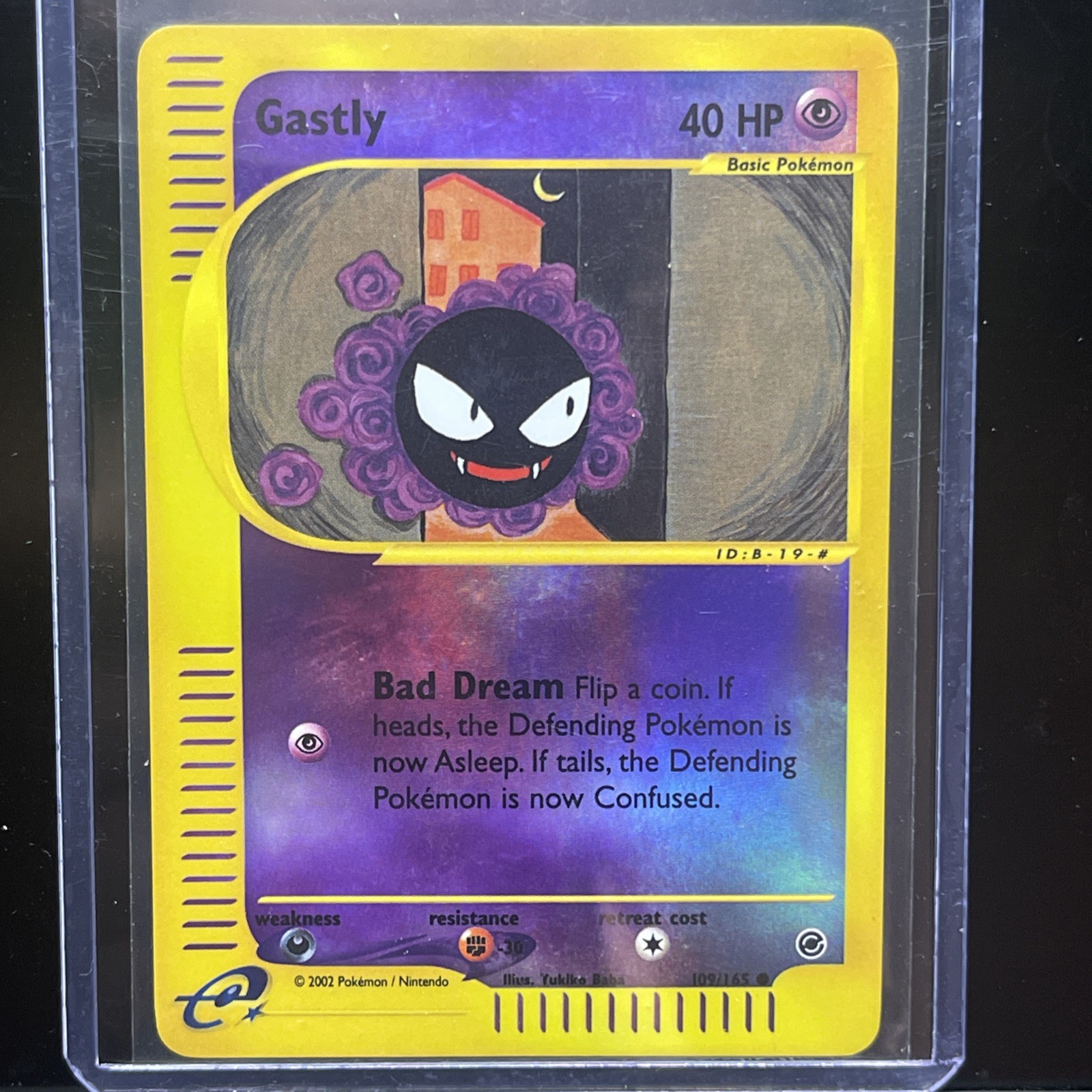 Pokemon Gastly Reverse Holo Card 109/165 Expedition Base Set LP-NM 2002