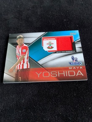 FFR-MY Maya Yoshida Southampton 2014 Topps Premier Gold Football Fibers Relic