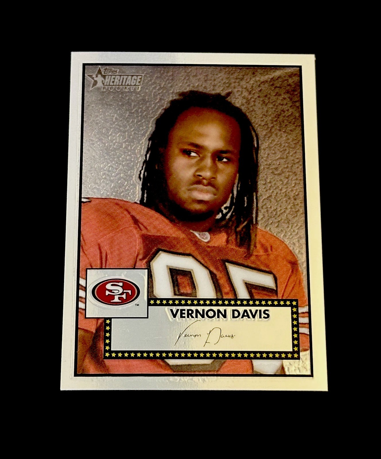 Vernon Davis Topps Heritage Chrome #THC7 Base