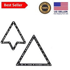 High-Tech Pool Ball Rack Set - Perfectly Tight Racks in Seconds, No Table Damage