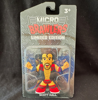 Micro Brawlers Limited Edition Scott Hall Wrestling Action Figure Black/Red