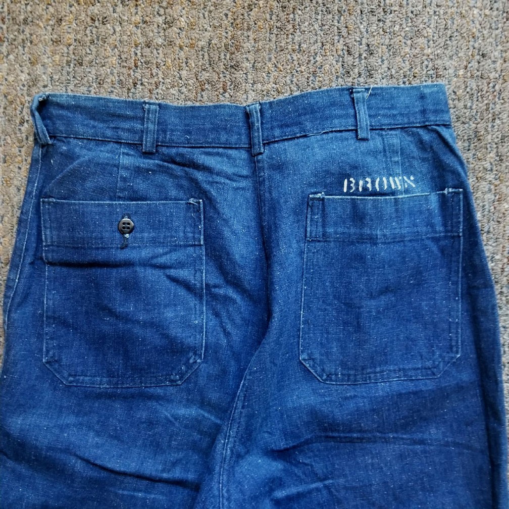 1940's USN Double Stenciled Denim Deck Pants. #1 | eBay