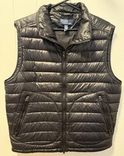 Polo Ralph Lauren Men  s M Black Down Puffer Vest Shield Patch Lightweight
