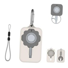 Case for Oura Ring 4 Charger,Soft Skin Silicone Case Cover with Keychain and