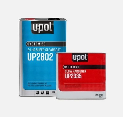 U-POL 2802 HS Super Clearcoat 5 liter Kit w/ Slow Hardener