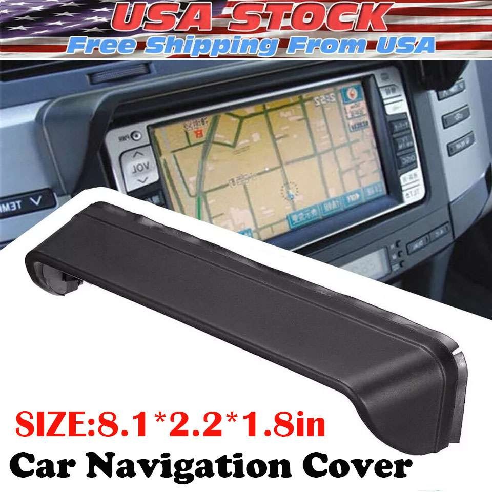 Car GPS Navigation Hood Visor Radio Sun-Shade Anti-Glare Cover Accessories Black
