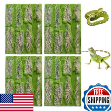 kathson Reptile Terrarium Cork Background Bearded Dragon Tank Backdrop Wall Deco
