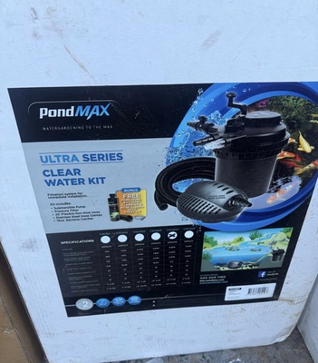 #ad PondMax ultra series clear water kit 23PS276 CW4800 clear water and filter kit $899.00