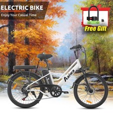 E-bike 24" 750W 48V Electric Bike Mountain Bicycle Fat Tire 25mph for Adults