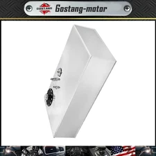 For 17 Gallon 54L level Sender＋Slim Aluminum Race Drift Fuel Cell Gas Tank New