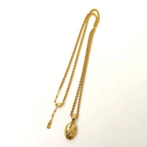 SAINT LAURENT (YSL) YVES SAINT LAURENT Collana Catena Love Logo Ciondolo Accessori Lunghi per Donna U