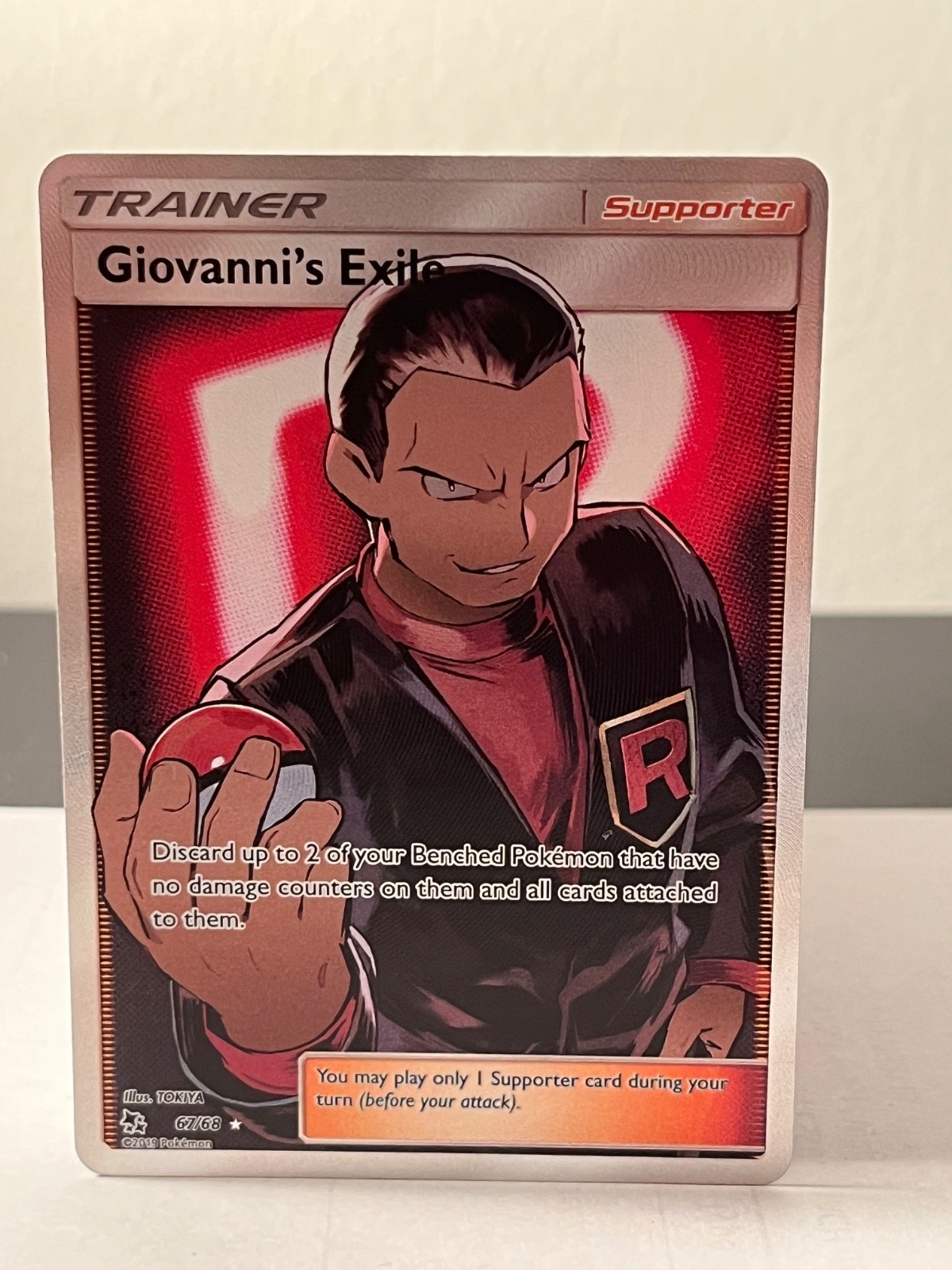 Giovanni's Exile (Full Art) 67/68 Hidden Fates Holo