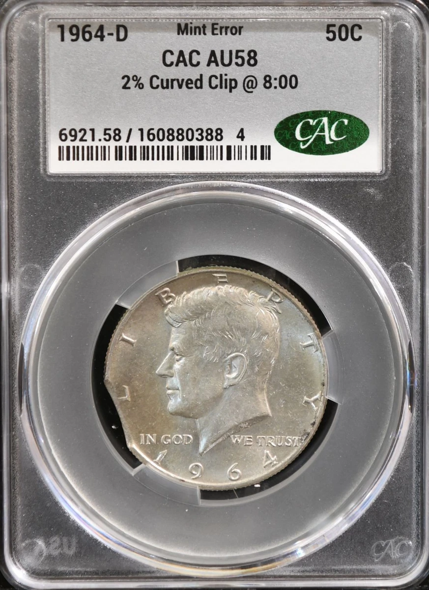 AU 58 Graded Kennedy US Half Dollars (1964-Now) for sale | eBay