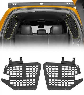 Fit 2003-2009 Lexus GX470 Rear Window Interior Storage Steel Molle Panel Pair