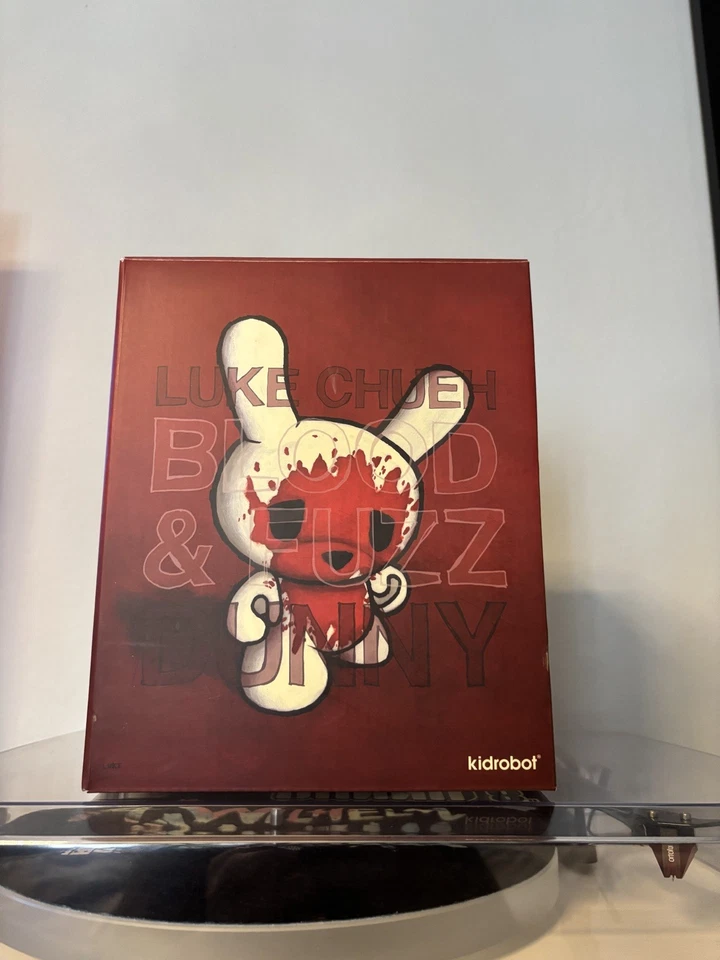 Kidrobot Blood & Fuzz Dunny 8” Cabeza decapitada de Luke Chueh figura de vinilo blanco Foto 2 de 4