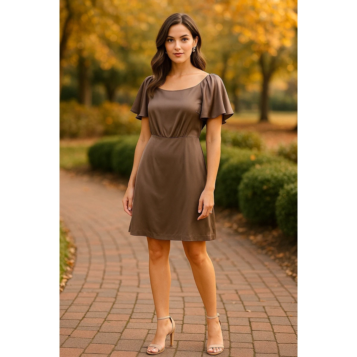Banana Republic Short Sleeve Silk Solid Dresses for Women for sale