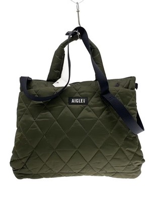 AIGLE Quilted Tote Bag KHK Plain