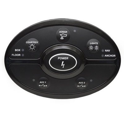 #ad Triton Boat Push Button Keypad Panel 1971975 Black Soft Touch Rubber $69.77