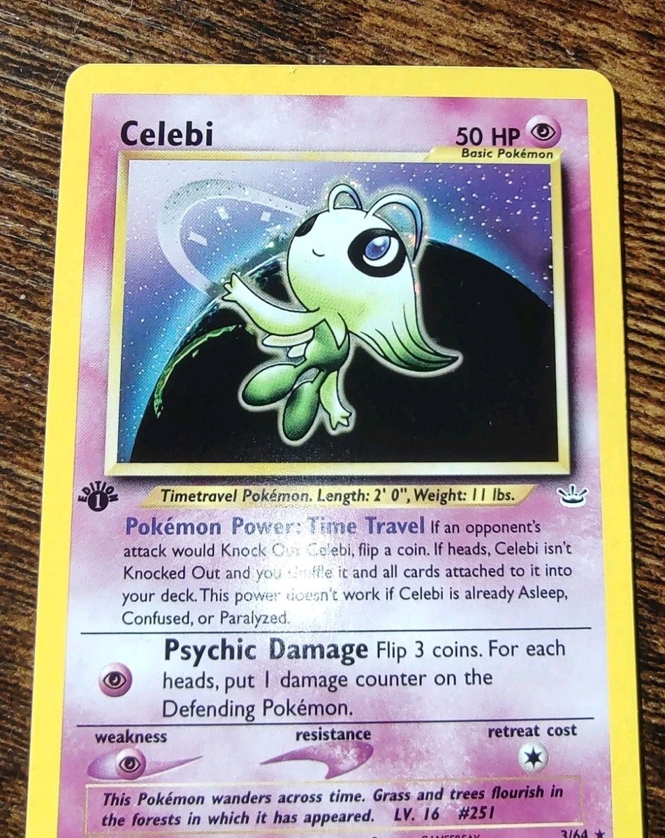 Celebi 1st Edition 3/64 Neo Revelation Holo Rare Pokemon LP/NM | eBay
