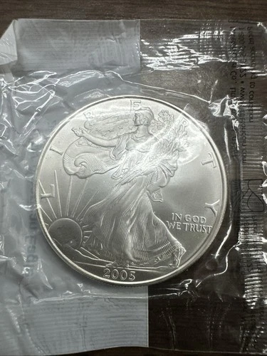 U.S. Mint 2005 American Silver Eagle 1 oz .999 Silver Bullion Coin