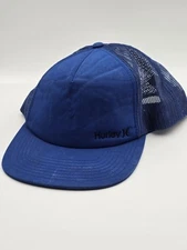 Hurley Hat Cap Snapback Trucker Blue Skate Surf Classics Yupoong