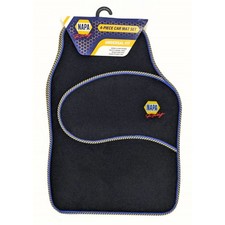 NAPA Napa Racing universal 4pc car mat set with yellow and blue bandi - NCFM4515