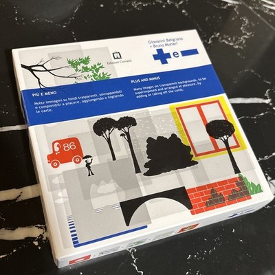 Bruno Munari  PIU E MENO  PLUS AND MINUS Corraini Italy 2008 Cards Rare New Open
