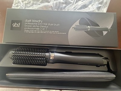 GHD Duet Blowdry Hair Dryer Brush Black 2-in-1 Wet to Blow Drier *New in Box*