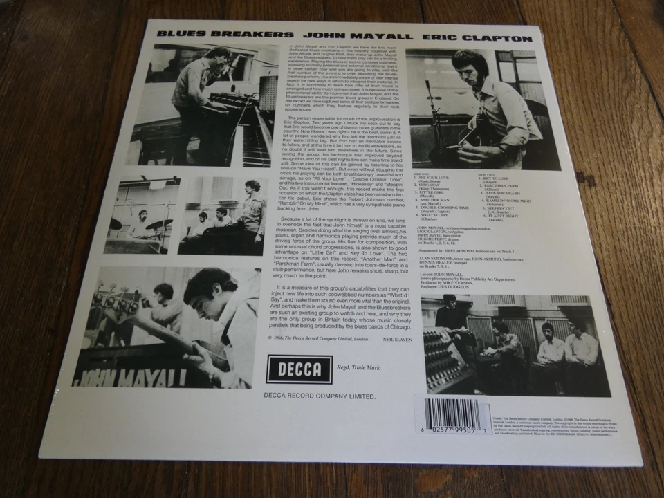 JOHN MAYALL WITH ERIC CLAPTON - BLUE BREAKERS - GREEN 2019 ISSUE - MINT / SEALED - Image 4 of 4