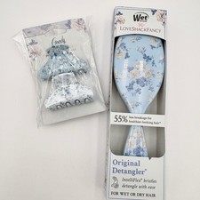 Loveshack Fancy Wet Brush  Goody Hair Set Floral Detangler Brush  Claw Clips