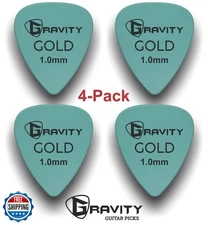 Gravity Gold Series Guitar Picks - Great For Beginners and Professionals - Pa