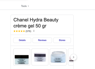 Chanel Hydra Beauty Gel Crème 1.7 oz Full Size Hydrating Face