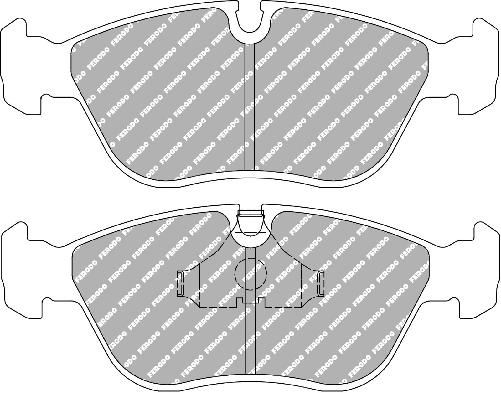 Front Ferodo DS2500 Brake Pads for Volvo C70 2.0 2.3 2.5 FCP1285H