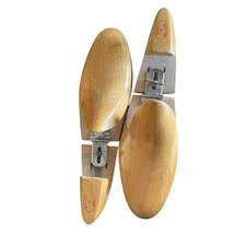 Vintage Wood Shoe Form Insert Stretcher Pair 9C Bullock & Jones Display Boutique