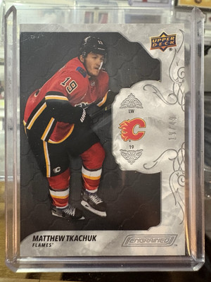 19/20 Engrained Ebony Rookie #2 Matthew Tkachuk /49 Flames SP