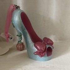 Disney Parks Cinderella Fairy Godmother Ornament Runway Glass Slipper Retired