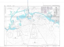 1082 US Westküste Kalifornien San Pedro Bucht Karte Maritime Papier Admiralty