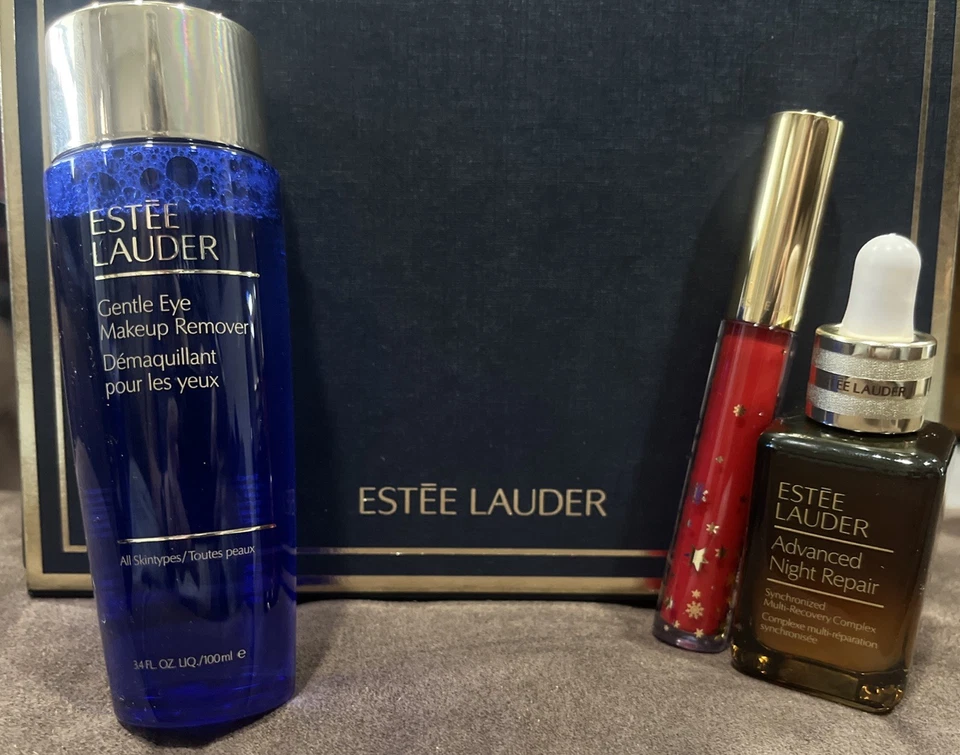 Estée Lauder New Set 3 Pc Advanced Night Repair 1 oz, Lip Gloss & Makeup Remover - Image 2 of 4