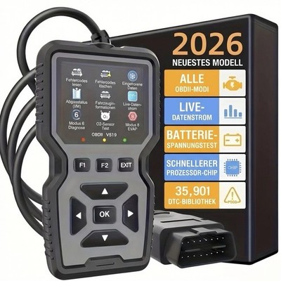 2026 V519 Profi KFZ OBD2 Diagnosegerät Auto OBDII Scanner Fehlerauslesegerät