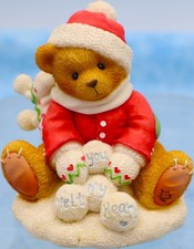 Cherished Teddies  Ted  Snow Fun When You  re Not Around Figurine 1997 Enesco
