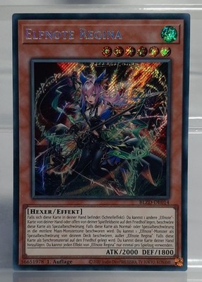 YUGIOH- Elfnote Regina (V.1) - Secret Rare - BLZD-DE014 - Blazing Dominion DE/NM