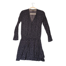 Rails Mini Dress Womens Size M Blue White Stars Drop Smocked Waist Flirty Cute