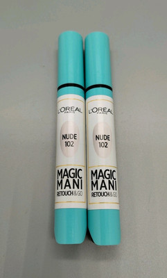 2x L'Oreal: Magic Mani Retouch&Go - Nagellackstift - 102 Nude - 2x 4 ml