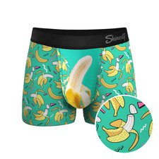 The Peel Deal  Retro Banana Ball Hammock  Pouch Trunks Underwear