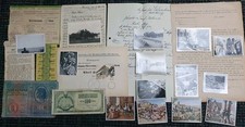 original german Pre/post ww2 Bundle  Photos Letter Documents Bank Note Vote