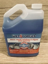 Wet & Forget Outdoor Cleaner Concentrate 1 Gal - Moss, Mold, Mildew, & Algae 