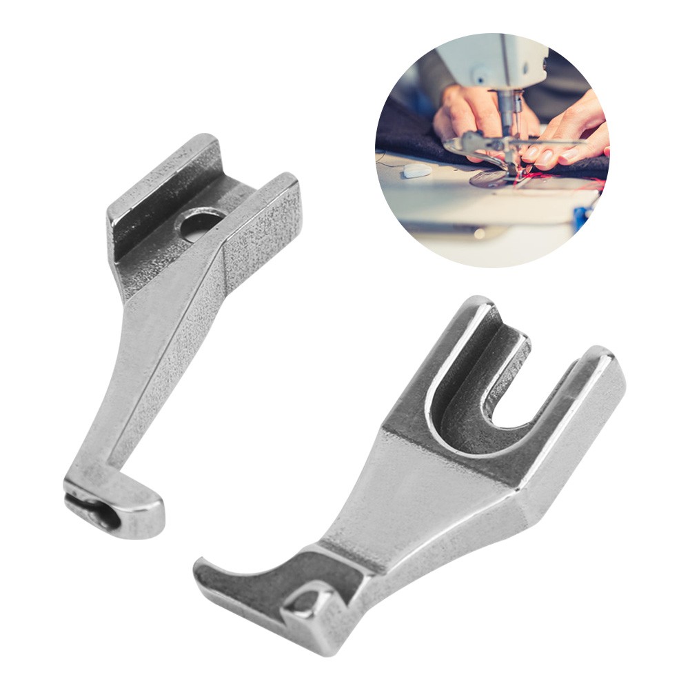 .2Pcs Presser Foot Industrial Walking Foot Sewing Machine Toe Zipper Presser