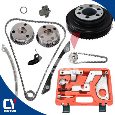 Kit De Cadena Distribucion Harmonic Balancer VVT Tool For Ford Edge Taurus 2.0L