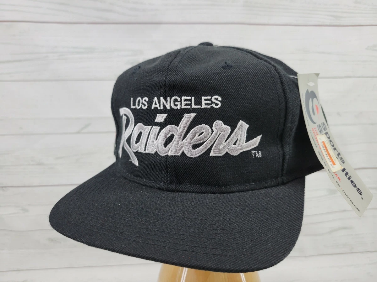 Vtg Sports Specialties Los Angeles Raiders Script LA Snapback Hat Cap NFL