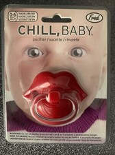 Red Lips Pacifier Silicone non BPA Funny Great Gift 